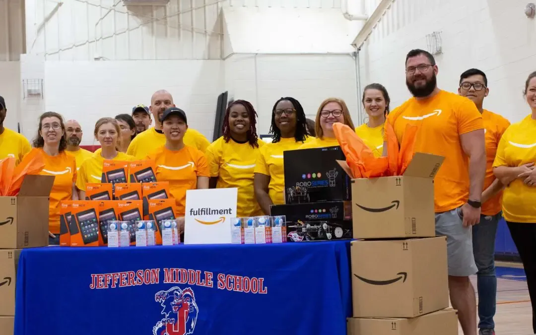 Amazon’s STEAM Engineering Challenge at Jefferson Middle School